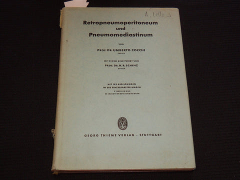 1957 RETRO PNEUMOPERITONEUM UND PPNEUMOMEDIASTINUM VON UMBERTO COCCHI - KD 5981J