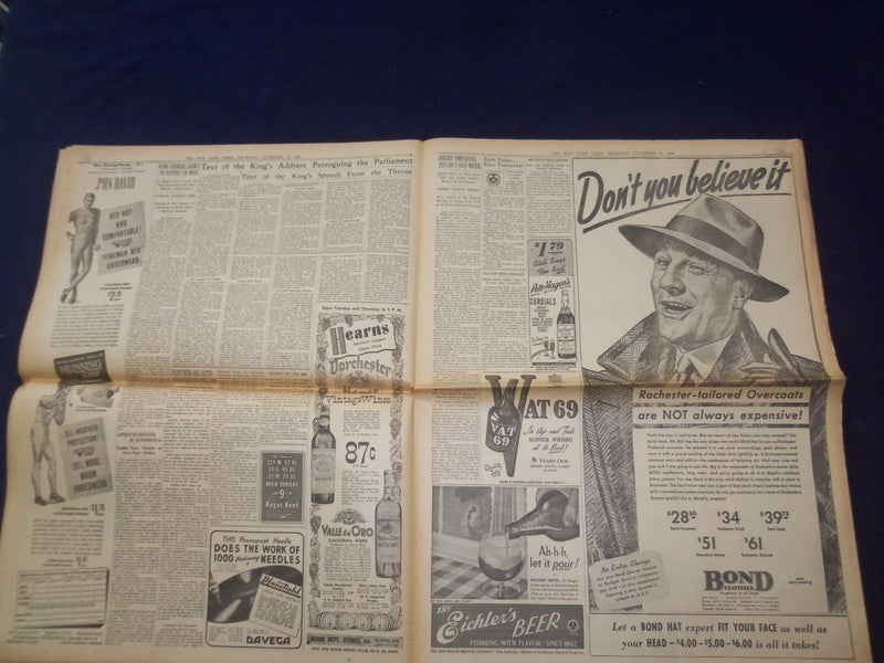 1942 NOV 12 NEW YORK TIMES-AXIS IN SOUTH FRANCE, FLEET'S FATE A MYSTERY- NP 6517