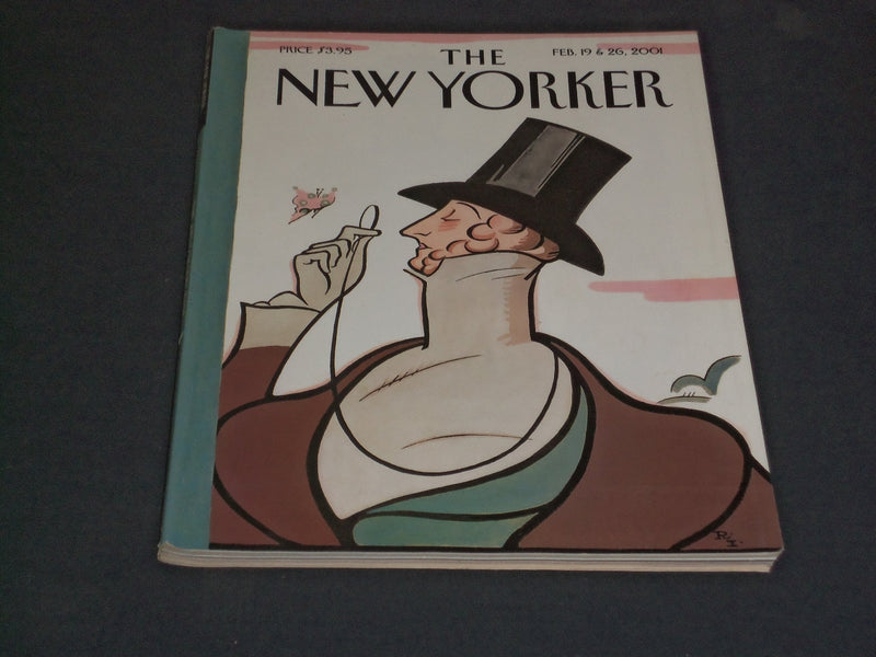 2001 FEBRUARY 19 & 26 THE NEW YORKER MAGAZINE - ILLUSTRATED COVER - NY 1927