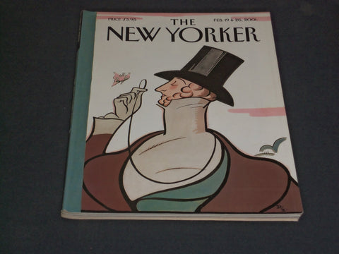 2001 FEBRUARY 19 & 26 THE NEW YORKER MAGAZINE - ILLUSTRATED COVER - NY 1927