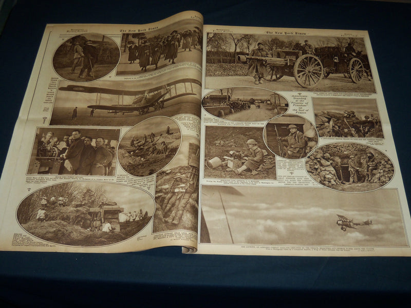 1918 APRIL 7 NEW YORK TIMES PICTURE SECTION - THIRD LIBERTY LOAN - NT 8827