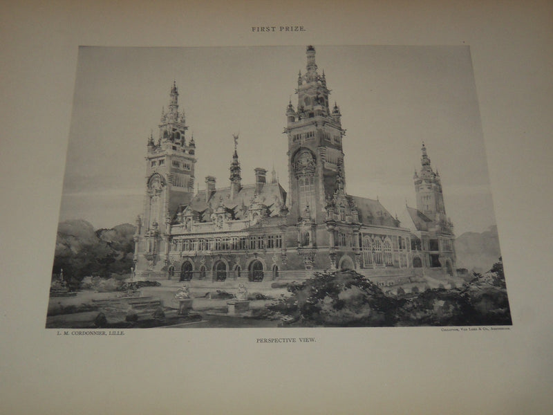 1907 THE PALACE OF PEACE AT THE HAGUE VOLUME BY CARNEGIE FOUNDATION - Z 274