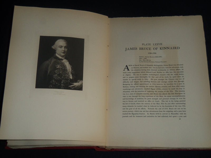 1903 SCOTTISH PORTRAITS HISTORICAL CRITICAL JAMES L. CAW VOLUME 1 & 2 - Z 150