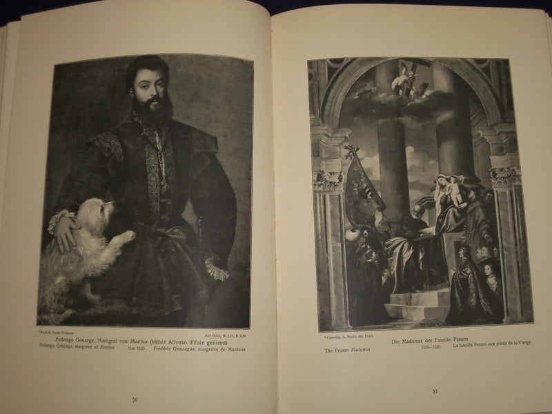 1911 TIZAN DES MEISTERS GEMALDE BY OSKAR FISCHEL GERMAN VOLUME PRINTS - KD 1170
