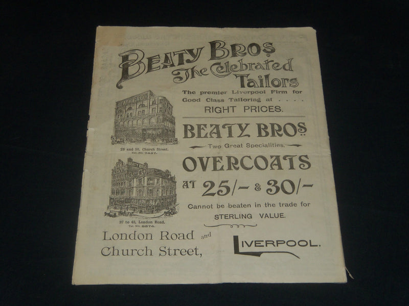 1905 OCTOBER 16-21 MR. TREE'S COMPANY-OLIVER TWIST PROGRAM - LIVERPOOL - J 5630