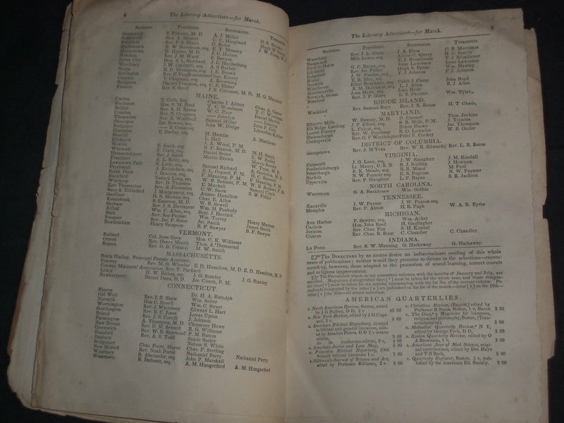 1841 APRIL THE MONTHLY LECTURE OF THE NAT'L SOCIETY OF LIT. & SCIENCE - J 4375