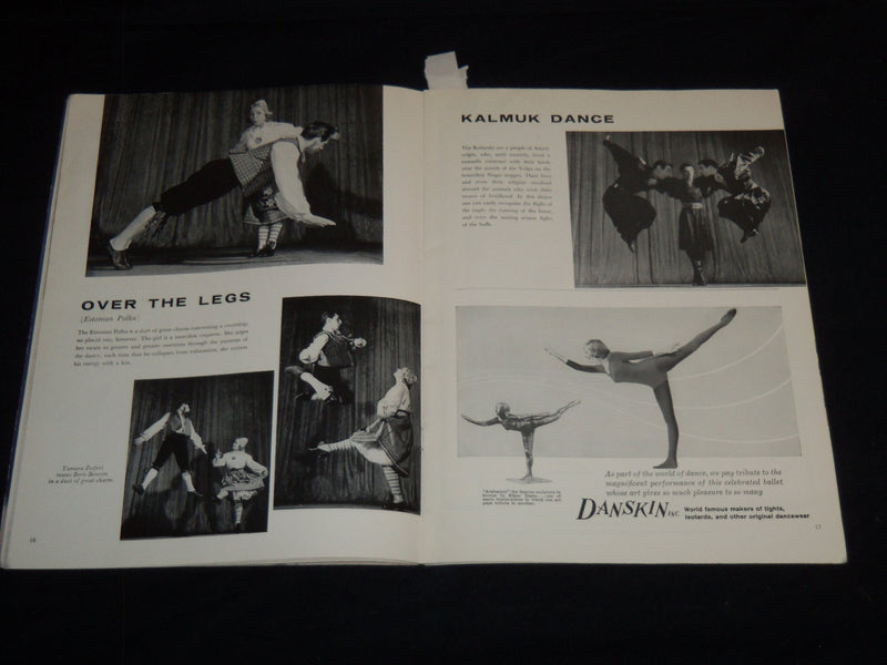 1960 MOISEYEV DANCE COMPANY TOUR BOOK - GREAT PHOTOS - J 8897