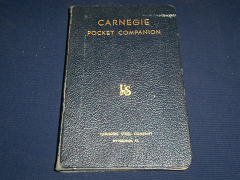1934 CARNEGIE SOFTCOVER POCKET COMPANION - 24TH EDITION - DIAGRAMS - KD 2323