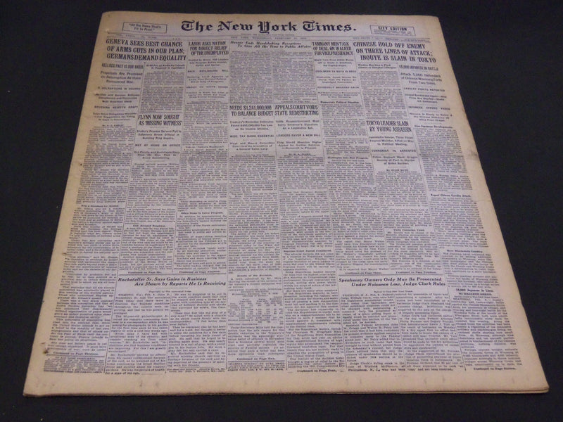 1932 FEBRUARY 10 NEW YORK TIMES - WALKER FOR VICE PRESIDENCY - NT 4773