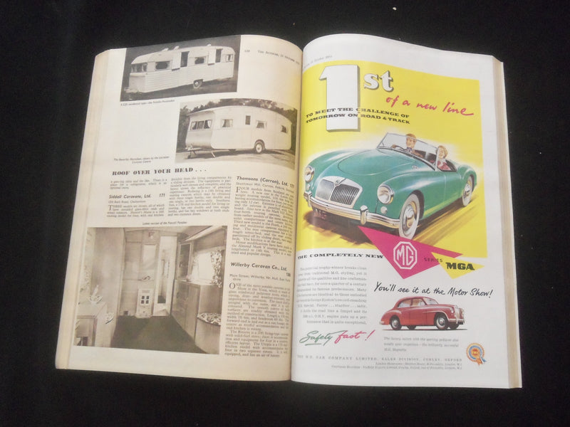 1955 OCTOBER 21 THE AUTOCAR MAGAZINE - CHANGE AT EARLS COURT - BRITISH - J 7837
