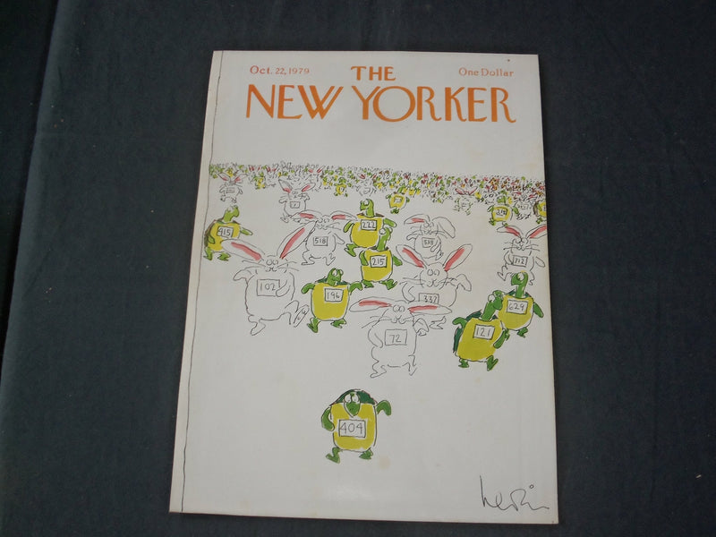 1979 OCTOBER 22 NEW YORKER MAGAZINE FRONT COVER ONLY - GREAT ART FOR FRAMING