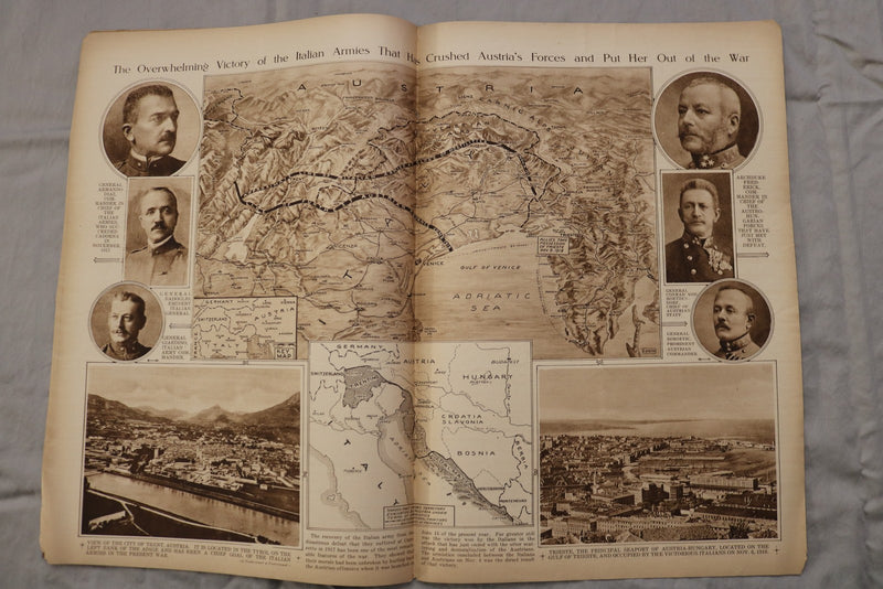 1918 NOV 14 MID-WEEK PICTORIAL MAGAZINE SECTION - VICTOR EMMANUEL III - NP 9265