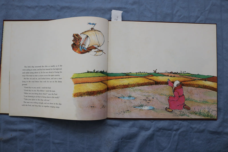 1968 THE FOOL OF THE WORLD HARDCOVER BOOK - URI SHULEVITZ INSCRIBED - KD 9585