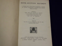 1902-1931 BOOK AUCTION RECORDS BOUND VOLUME LOT OF 5 - VOLUME 1 - KD 3136
