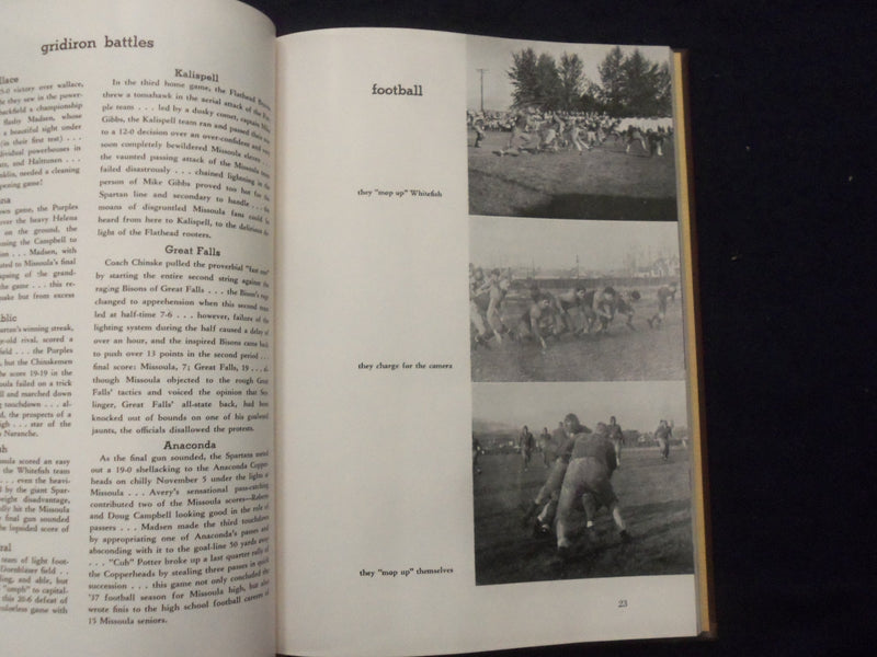 1938 THE BITTER ROOT MISSOULA COUNTY HIGH SCHOOL YEARBOOK-MISSOULA, MO - YB 3326