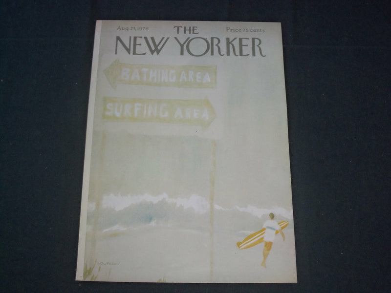 1976 AUGUST 23 NEW YORKER MAGAZINE FRONT COVER ONLY - GREAT ART FOR FRAMING