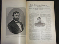 1896-1897 THE MIDLAND MONTHLY MAGAZINE LOT OF 14 ISSUES - NICE PHOTOS - WR 1284