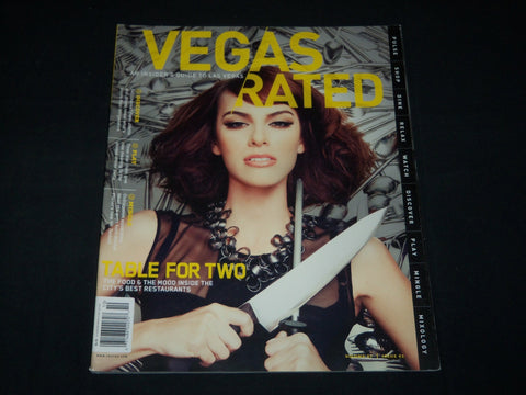 2011 OCTOBER VEGAS RATED MAGAZINE VOLUM 1 NO. 2 - TABLE FOR TWO - RC 1131