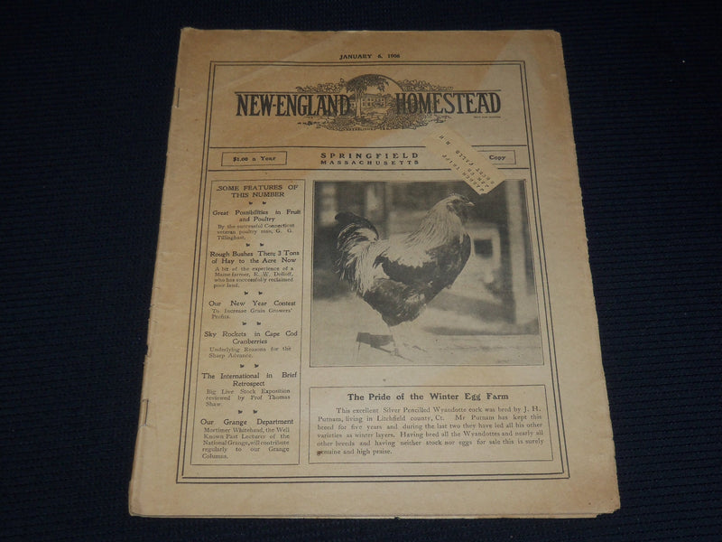 1903-1906 NEW ENGLAND HOMESTEAD NEWSPAPER LOT OF 3 - SPRINGFIELD MASS - NP 3878B