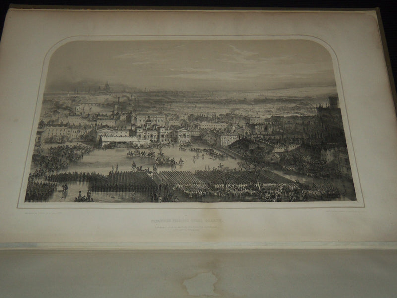 1852 OBSEQUIES OF DUKE OF WELLINGTON LONDON FOLIO W 7 ENGRAVED PLATES - Z 268