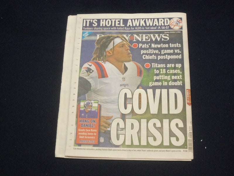 2020 OCTOBER 4 NEW YORK DAILY NEWS NEWSPAPER -HOW TO VOTE IN NYC DURING PANDEMIC