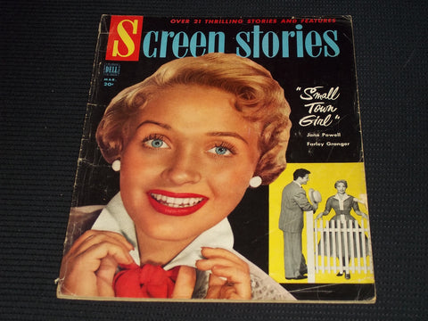 1953 MARCH SCREEN STORIES MAGAZINE - JANE POWELL FRONT COVER - E 14072