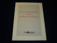 1988 THE PARIS OPERA BALLET U. S. TOUR PROGRAM - GREAT PHOTOS - J 5070
