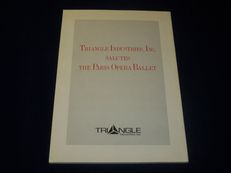 1988 THE PARIS OPERA BALLET U. S. TOUR PROGRAM - GREAT PHOTOS - J 5070