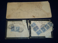 1930'S GREEK LETTERS & STAMPED ENVELOPES LOT - NEWARK NEW JERSEY - J 4767