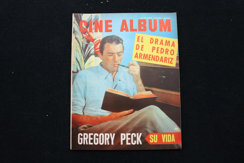 1963 JULY CINE ALBUM MAGAZINE - GREGORY PECK COVER - E 25340