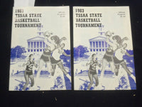 1983 TSSAA STATE BASKETBALL TOURNAMENT PROGRAMS - LOT OF 2 - J 5864