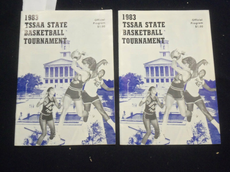 1983 TSSAA STATE BASKETBALL TOURNAMENT PROGRAMS - LOT OF 2 - J 5864
