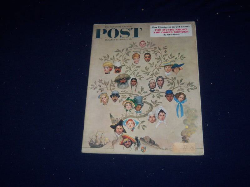 1959 OCTOBER 24 THE SATURDAY EVENING POST MAGAZINE - ILLUSTRATED COVER - SP 5707