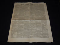 1843 AUGUST 14 THE DAILY MADISONIAN NEWSPAPER - JOHN TYLER -WASHINGTON- NP 3877G