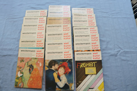 1971-1973 WESTERMANN MONATSMAGAZIN MAGAZINE - LOT OF 20 - GERMAN TEXT - O 3339