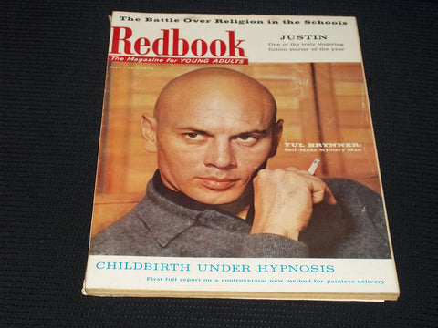1957 MAY REDBOOK MAGAZINE - YUL BRENNER FRONT COVER - E 14006
