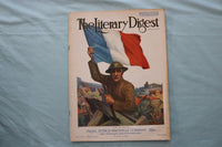 1919 JAN 4 THE LITERARY DIGEST MAGAZINE - VIVE LA FRANCE! COVER - E 26612