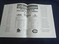2005 OCT 29 FOOTBALL PROGRAM -TEXAS A&M COMMERCE VS WEST TEXAS A&M - SP 1216W
