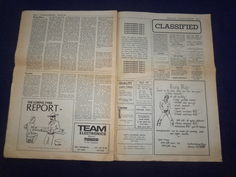 1978 DEC NORTHLAND COMPANION NEWSPAPER - EX-COP KILLS MILK & MOSCONE - NP 6869