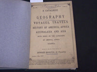 1899 MAY CATALOGUE OF GEOGRAPHY - BERNARD QUARITCH BOUND #188 - KD 2092
