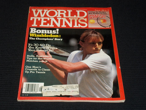 1982 AUGUST WORLD TENNIS MAGAZINE - MARTINA NAVRATILOVA FRONT COVER - E 2384