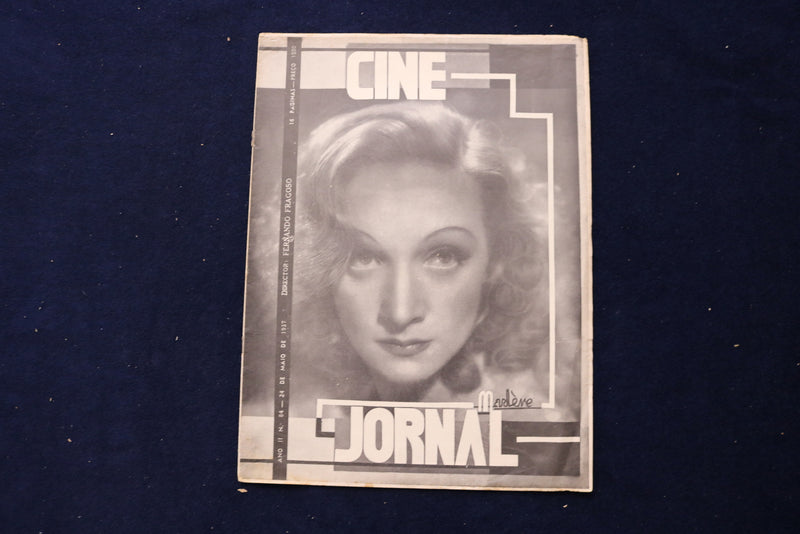 1937 MAY 24 CINE JOURNAL MAGAZINE -MARLENE DIETRICH COVER - PORTUGUESE - E 23809