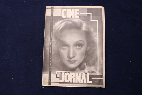 1937 MAY 24 CINE JOURNAL MAGAZINE -MARLENE DIETRICH COVER - PORTUGUESE - E 23809