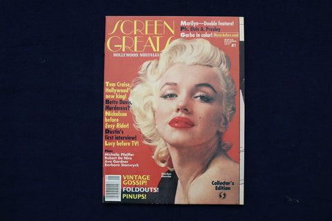 1990 SCREEN GREATS MAGAZINE - MARILYN MONROE COVER - E 19192