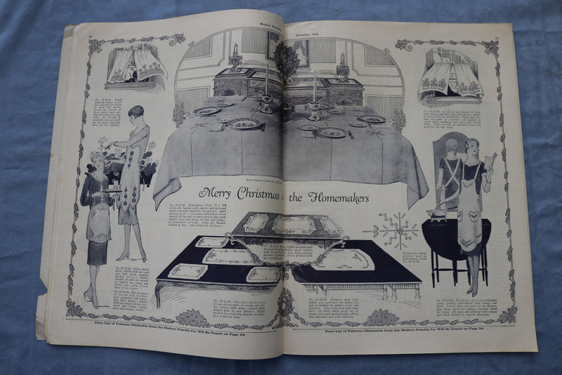 1925 DECEMBER THE MODERN PRISCILLA MAGAZINE -ILLUSTRATIONS/STORIES/ADS- SP 4782Z