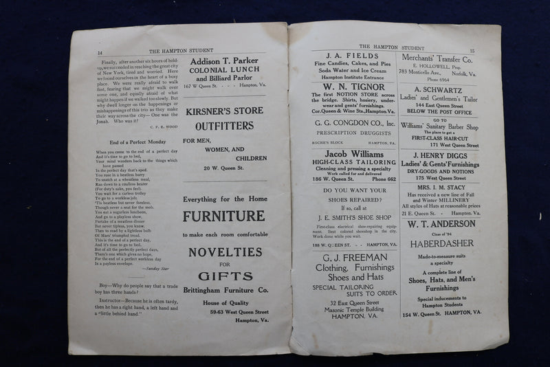 1918 MARCH 1 THE HAMPTON STUDENT MAGAZINE - VIRGINIA - K 787