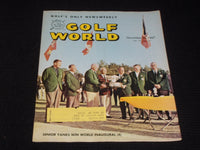 1967 NOVEMBER 24 GOLF WORLD MAGAZINE - SENIOR WORLD CUP FRONT COVER - E 7253