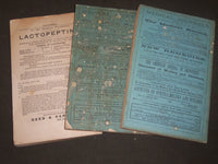 1876 THE AMERICAN JOURNAL OF OBSTETRICS MAGAZINE LOT OF 3 - NICE ADS - O 1092