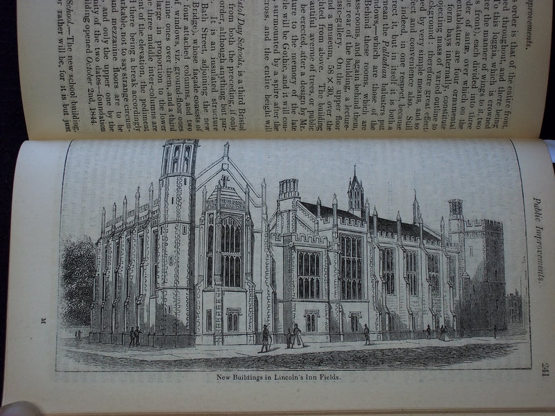 1845 THE BRITISH ALMANAC AND COMPANION VOLUME - LONDON - KD 7590