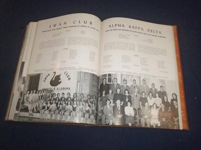 1951 THE COROLLA UNIVERSITY OF ALABAMA YEARBOOK -TUSCALOOSA, ALABAMA - YB 2425